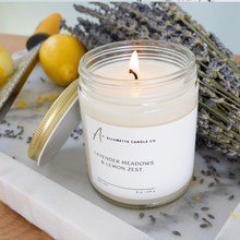 Load image into Gallery viewer, Lavender Meadows & Lemon Zest 8 oz Soy Candle