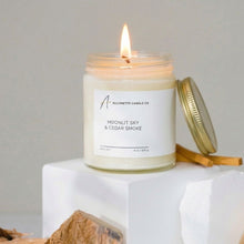 Load image into Gallery viewer, Moonlit Sky & Cedar Smoke 8 oz Soy Candle