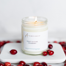 Load image into Gallery viewer, Sweet Autumn Cranberry 8 oz Soy Candle