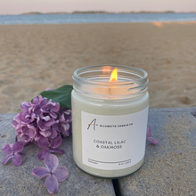 Load image into Gallery viewer, Coastal Lilac & Oakmoss 8 oz Candle