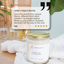 Load image into Gallery viewer, Moonlit Sky &amp; Cedar Smoke 8 oz Soy Candle
