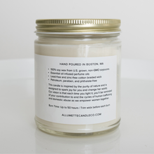 Load image into Gallery viewer, Flowering Daphne &amp; Sweet Basil 8 oz Candle
